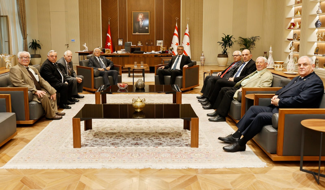 Cumhurbaşkanı Tufan Erhürman, Muharip Dernek Başkanlarını kabul etti