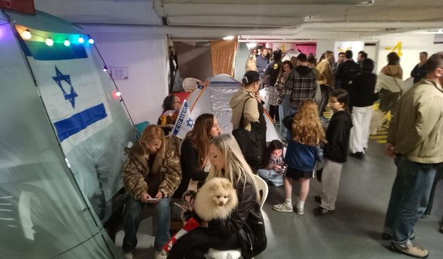 Tel Aviv'in en büyük sığınağı görüntüledi