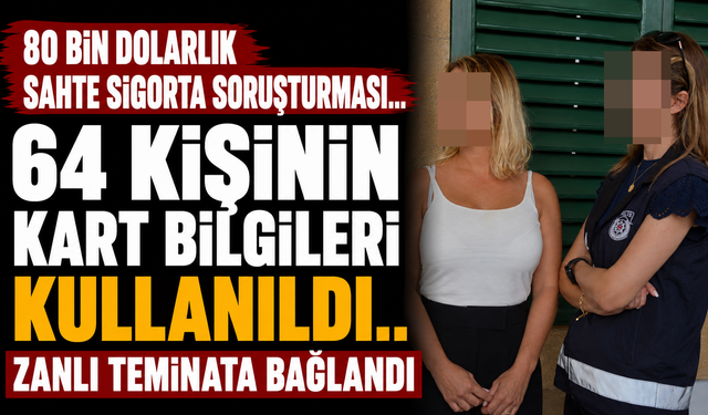 80 Bin Dolarlık Sahte Sigorta Soruşturması... Zanlı Teminata Bağlandı