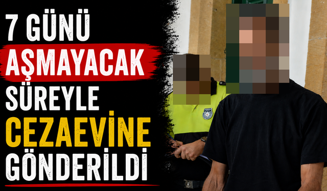 7 günü aşmayacak süreyle cezaevine gönderildi