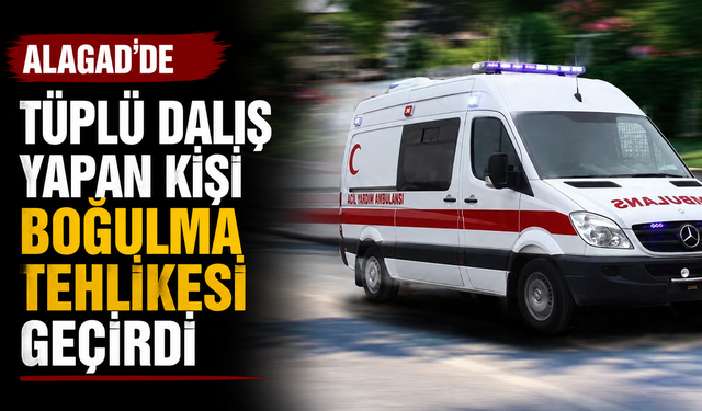 Alagadi’de tüplü dalış yapan kişi boğulma tehlikesi geçirdi