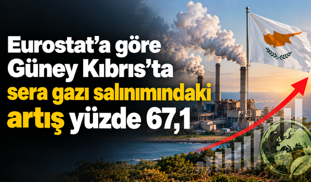 Eurostat’a göre Güney Kıbrıs’ta sera gazı salınımındaki artış yüzde 67,1