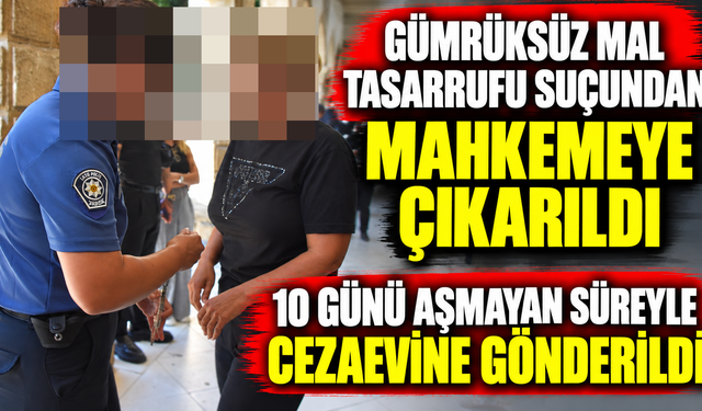 Gümrüksüz mal tasarrufu suçundan mahkemeye çıkarıldı