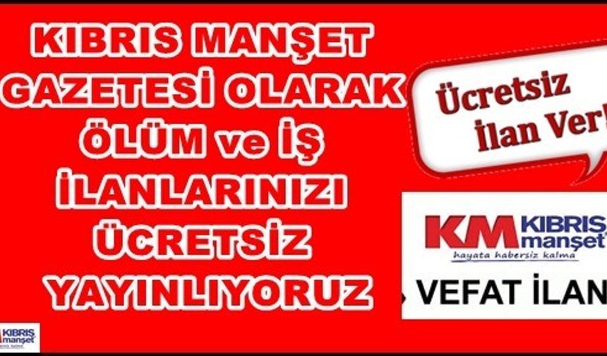 11 ŞUBAT PERŞEMBE VEFAT İLANLARI