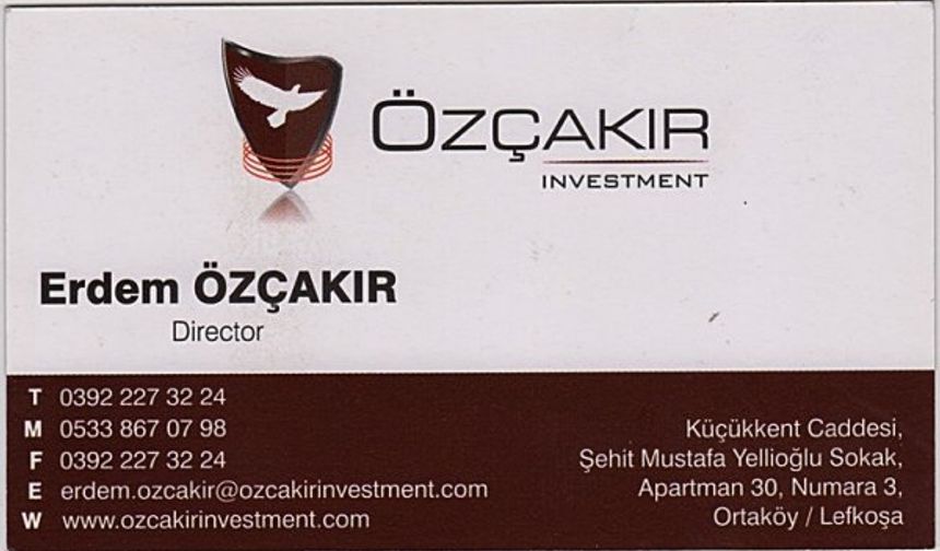 ÖZÇAKIR INVERTMENT