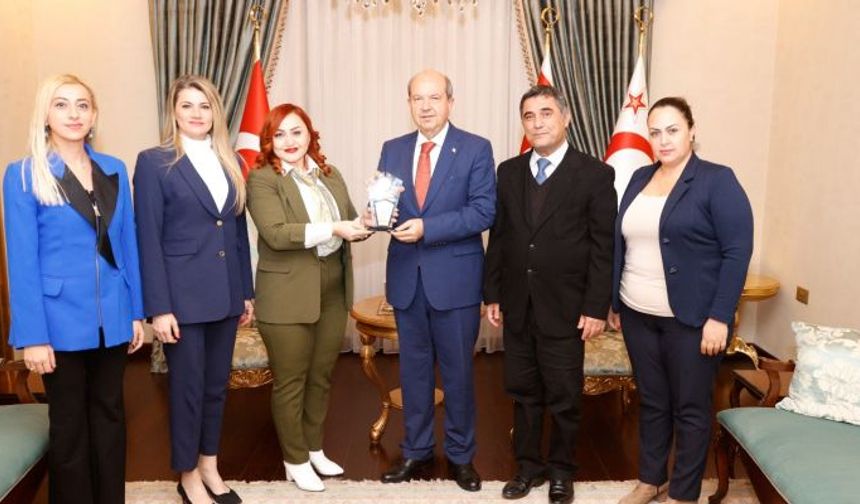 Cumhurbaşkanı Ersin Tatar’a LEGADDER’den teşekkür plaketi