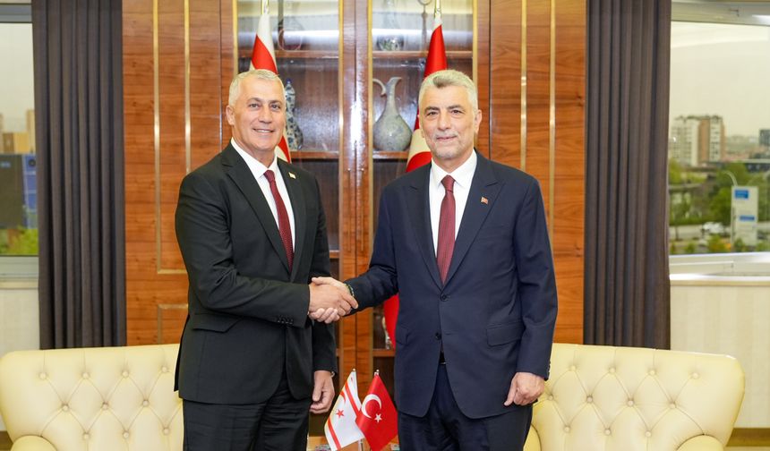 Ekonomi Ve Enerji Bakanı Amcaoğlu, Türkiye Ticaret  Bakanı Bolat  İle Görüştü