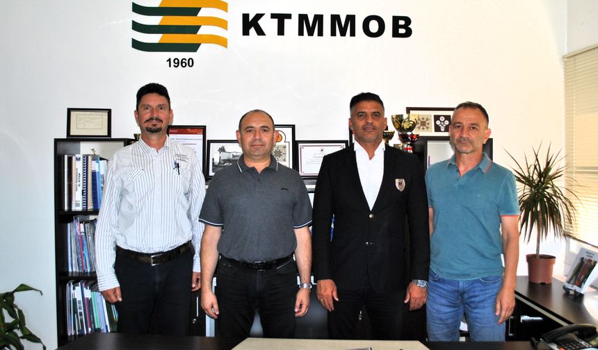 Laç Belediyesi Başkanı Ataser, KTMMOB Genel Başkanı Aysal’ı Ziyaret Etti
