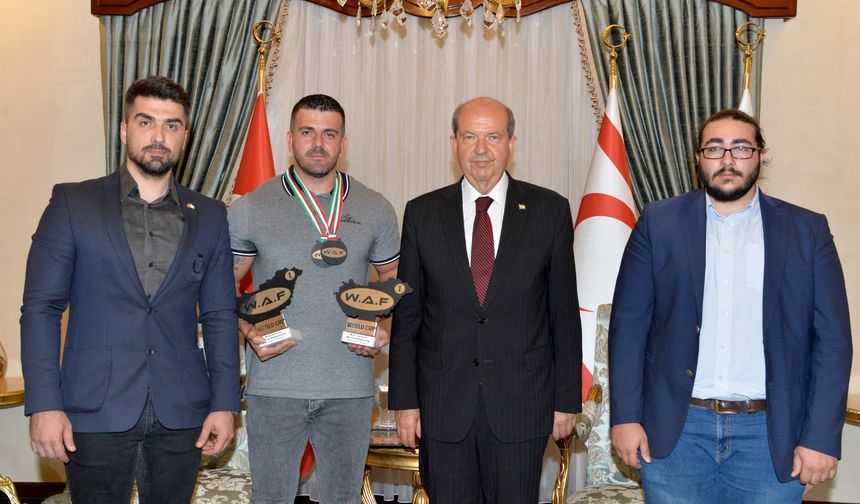 Tatar, Vücut Geliştirme Dünya Şampiyonasında Şampiyonluk Elde Eden Avcı’yı Kabul Etti
