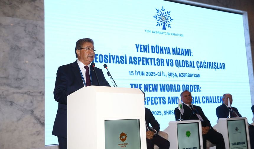 Başbakan Ünal Üstel Şuşa'da konuştu: “KKTC, Türk dünyasının ayrılmaz parçasıdır”