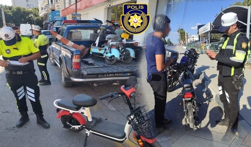 Polisten scooter denetimi ...