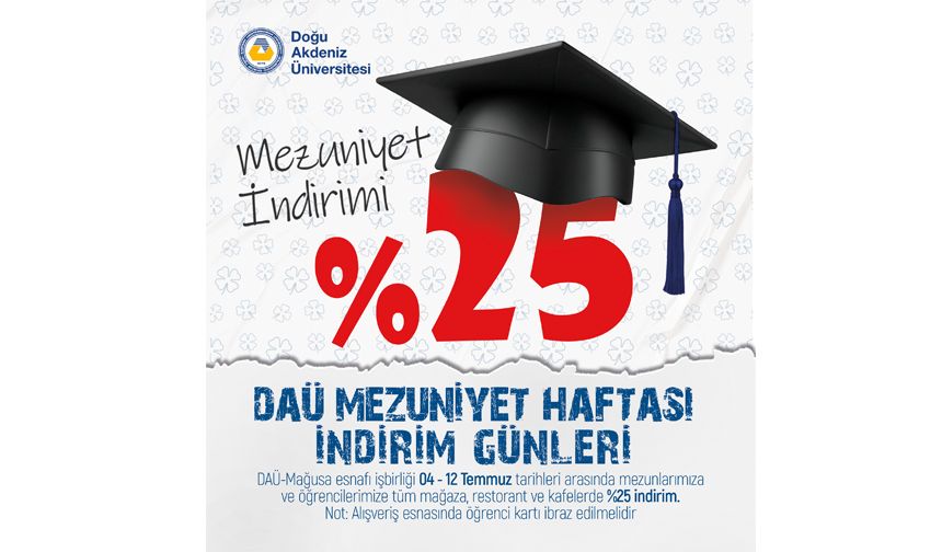 Gazimağusa esnafından DAÜ öğrenci ve mezunlarına indirim