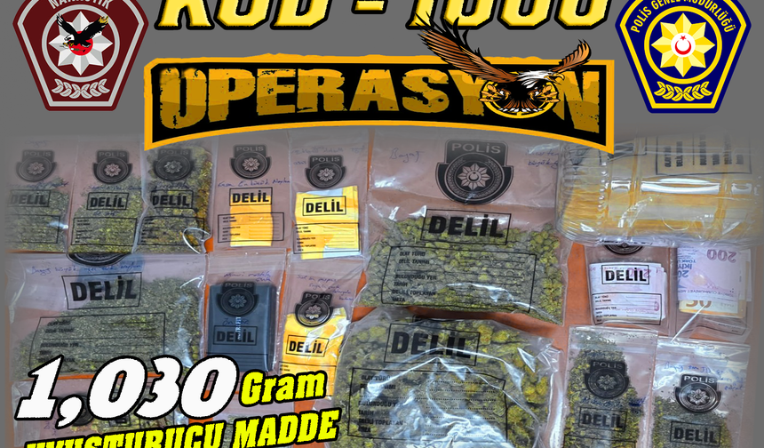 Polisten “Kod-1000” operasyonu… 580 gr hintkeneviri ile 450 gr kokain ele geçirildi, bir tutuklu