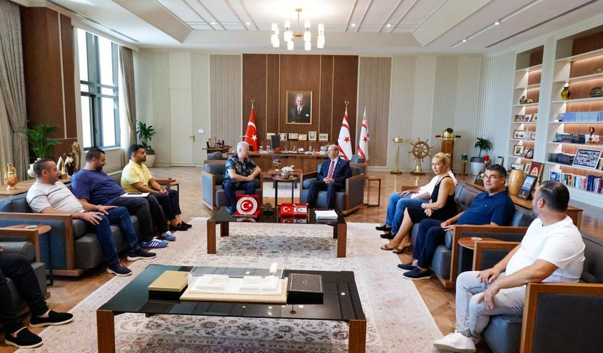 Cumhurbaşkanı Tatar, emlakçılara görüştü