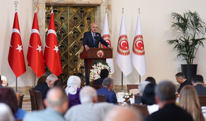 TBMM Başkanı Kurtulmuş, İçişleri Bakanı Oğuz ve muhtarları kabul etti
