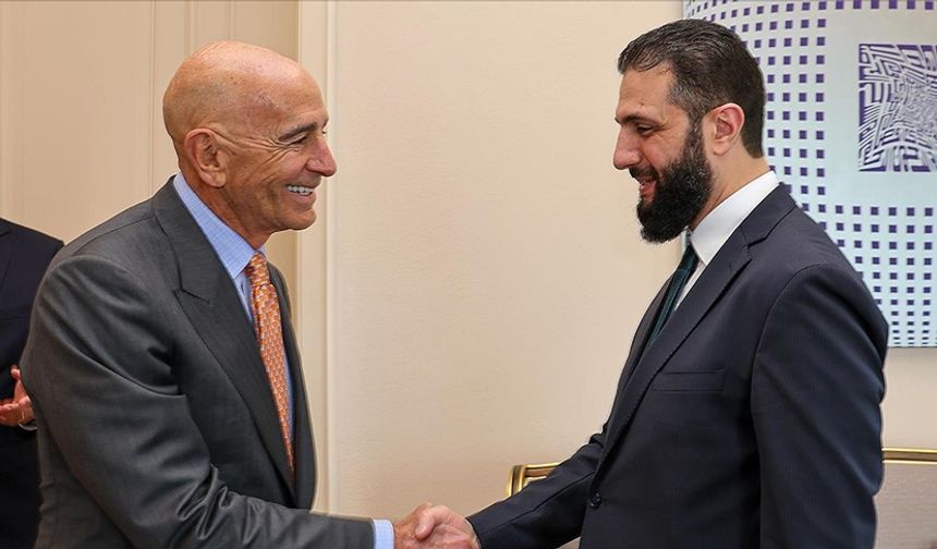 Ahmed Şara, Şam'da Tom Barrack ve CENTCOM Komutanı Cooper ile görüştü