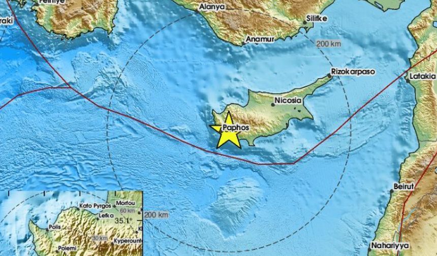 Baf’ta meydana gelen deprem KKTC’de de hissedildi