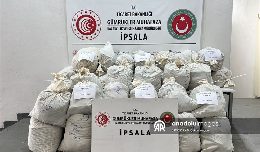 İpsala Sınır Kapısı'nda 2 ayda 503 kilogram uyuşturucu ele geçirildi