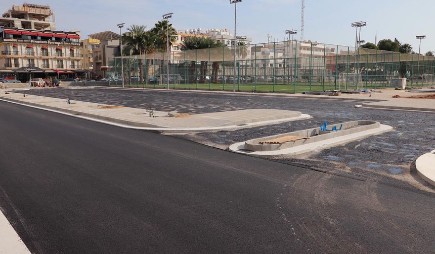 Uluçay, Salamis Yolu park alanı çalışmasını yerinde inceledi