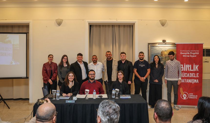 CTP Gençlik Örgütü Girne İlçe Kongresi’nde Nihat Öztümen Girne İlçe Başkanlığı’na seçildi