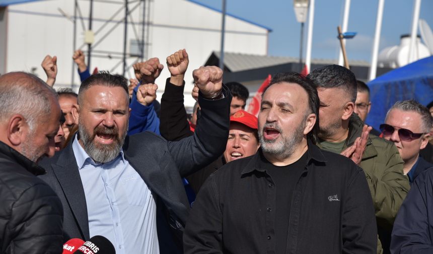 KTAMS VE KAMUSEN özelde sendikalaşmaya destek için grev yaptı... EKTAM çalışanlarını ziyaret etti