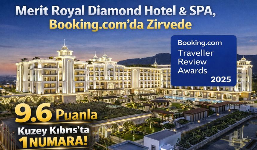 Merit Royal Diamond Hotel & SPA, Booking.com’da Zirvede