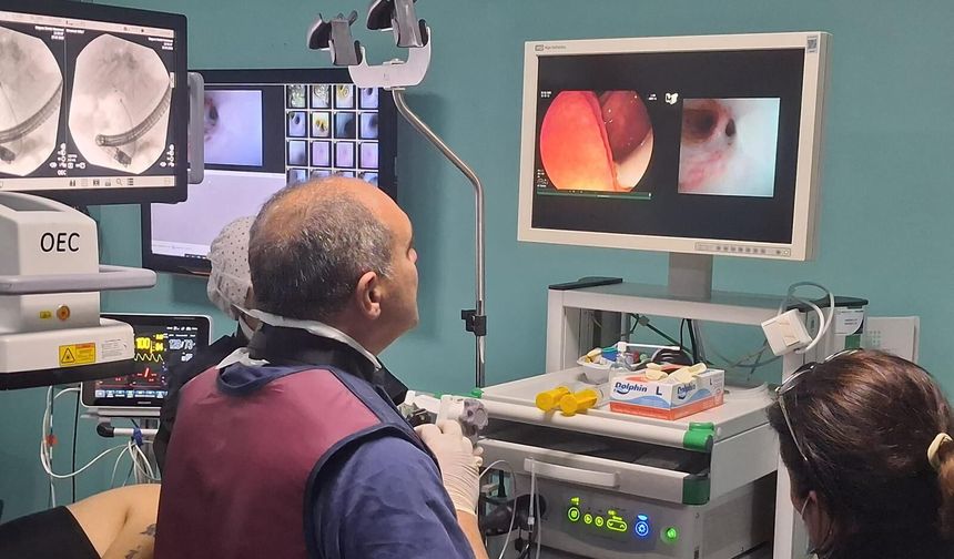 Kolanjioskopi cihazı Gazimağusa Devlet Hastanesi’nde kullanılmaya başlandı