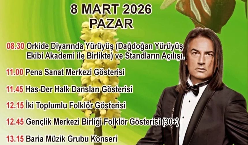 Hisarköy Orkide Festivali başladı