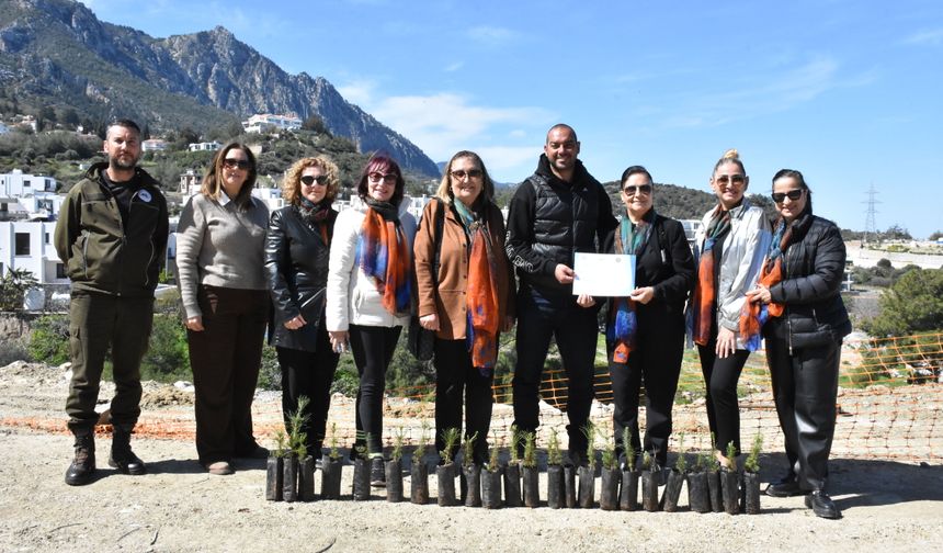 Girne’de 150 fidan toprakla buluşturuldu