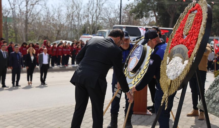 18 Mart Çanakkale Deniz Zaferi’nin 111. yıl dönümü dolayısıyla İskele'de tören düzenlendi