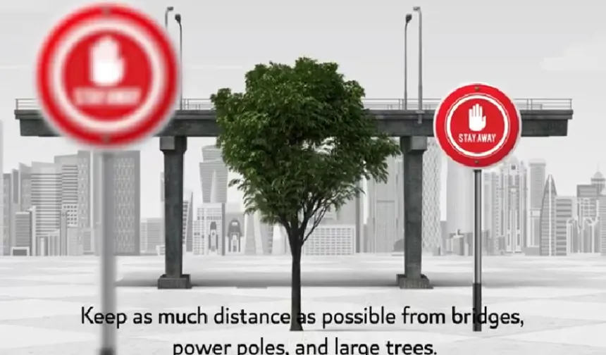 Katar'dan İran saldırıları için sürücülere uyarı videosu. "Patlama anında yapılması gerekenler"