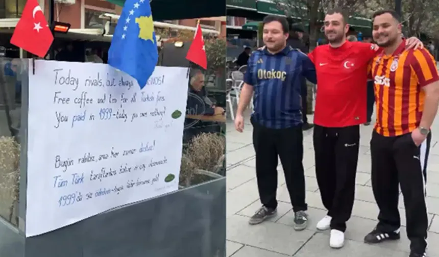 Kosova-Türkiye maçı öncesi sokaklar hareketlendi. "1999'da siz ödediniz, bugün hiçbir borcunuz yok"
