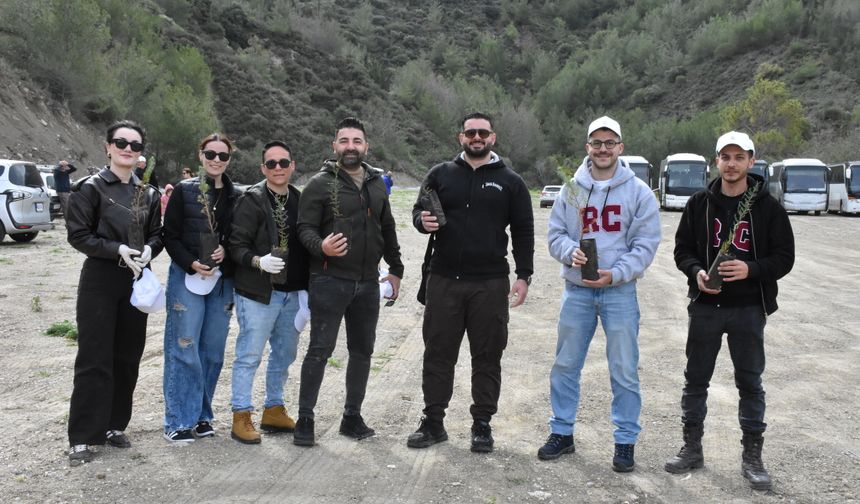 “Yeniden Yeşil Kıbrıs” projesi kapsamında Girne’de bin 200 fidan dikildi