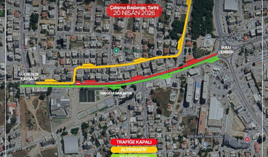 Gazimağusa'da yol çalışmalarından etkilenecek yollar açıklandı