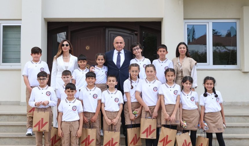 Başçeri, Şehit Yalçın İlkokulu öğrencilerini kabul etti: "Çocuklar, geleceğin teminatıdır"