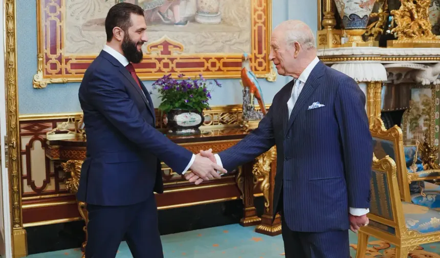 Suriye lideri Şara Kral Charles ile görüştü