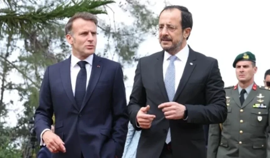 Macron Güney Kıbrıs’ta: Hristodulidis'le Doğu Akdeniz, Kıbrıs sorunu ve AB gündemi başlıklarını görüşecek