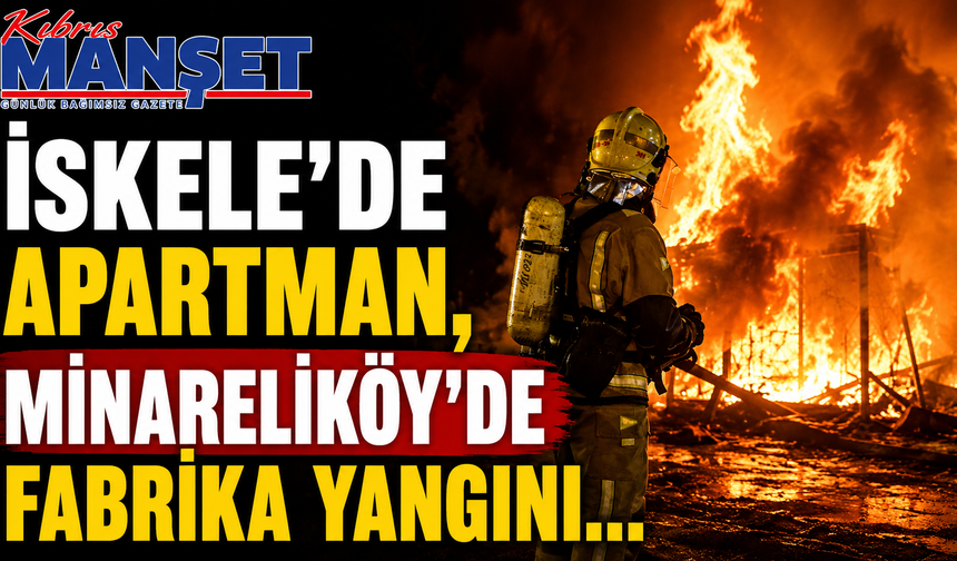 İskele'de apartman, Minareliköy’de fabrika yangını...