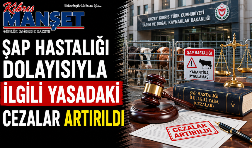 Şap hastalığı dolayısıyla ilgili yasadaki cezalar artırıldı