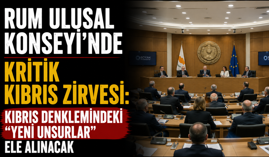 Rum Ulusal Konseyi’nde kritik Kıbrıs zirvesi: Kıbrıs denklemindeki “yeni unsurlar” ele alınacak