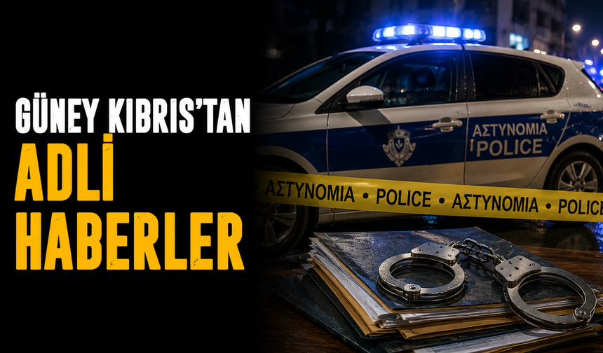 Güney Kıbrıs’tan adli haberler