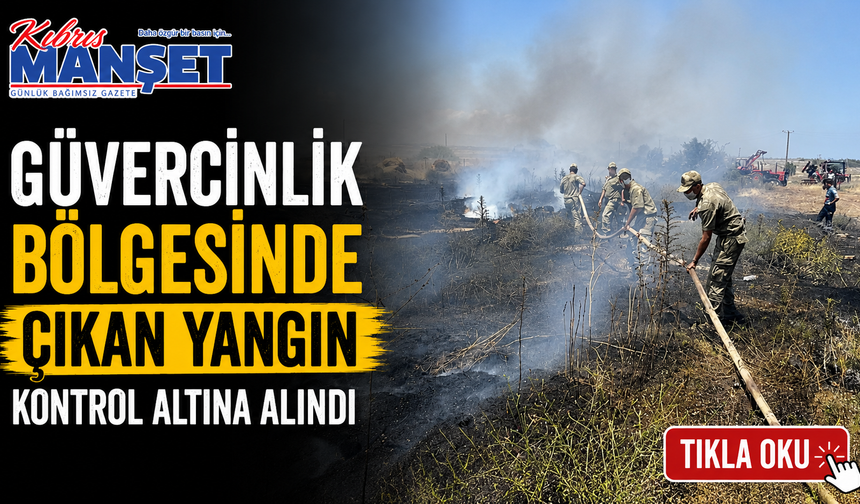 Güvercinlik bölgesinde çıkan yangın kontrol altına alındı