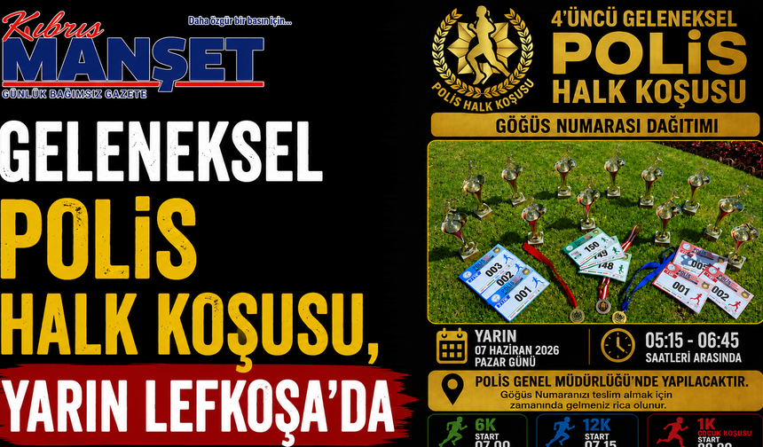 Geleneksel Polis Halk Koşusu, yarın Lefkoşa’da