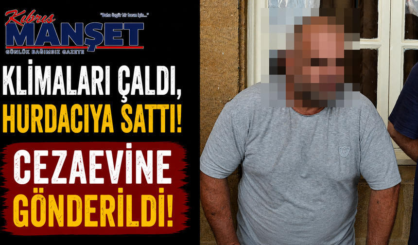 Klimaları Çaldı, Hurdacıya Sattı