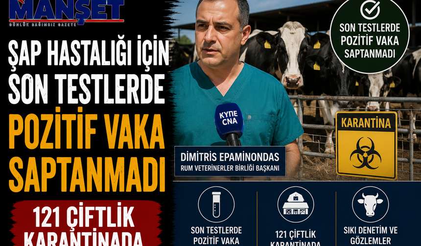 121 çiftlikte karantina devam ediyor