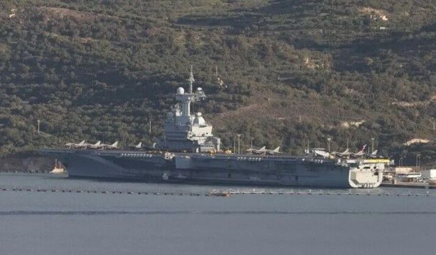 Orta Doğu'ya gönderilen Charles de Gaulle gemisi Fransa'daki limanına dönüyor