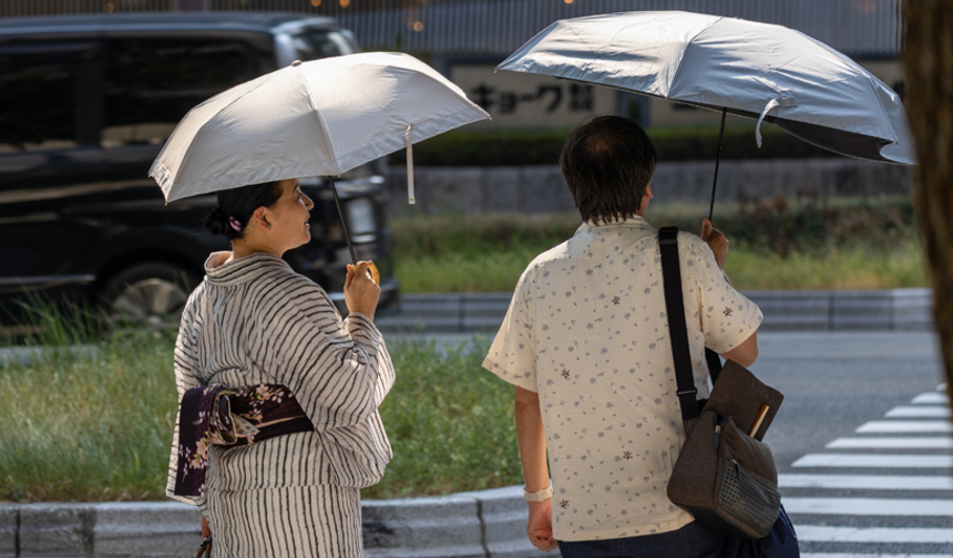 Japonya'da ilk kez aşırı sıcaklar nedeniyle "kokushobi" uyarısı yapıldı