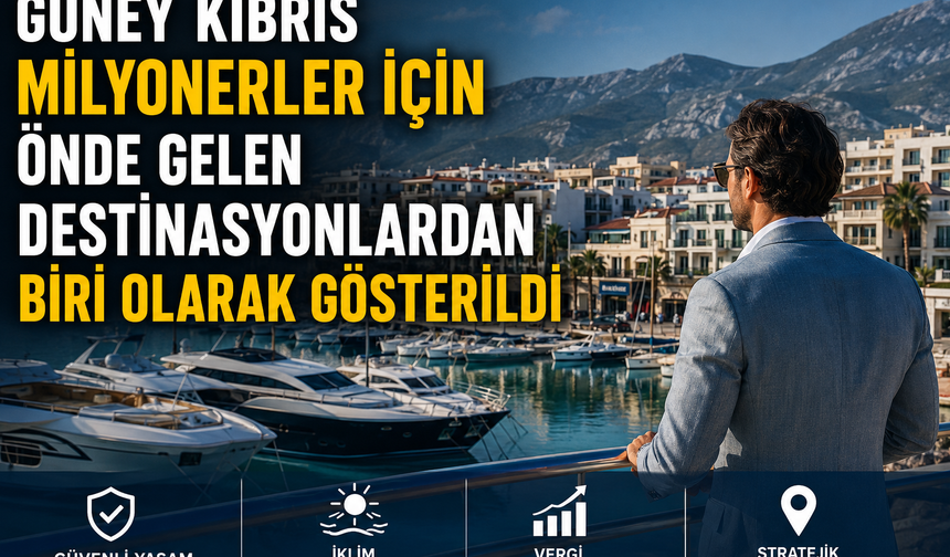 Güney Kıbrıs milyonerler için önde gelen destinasyonlardan biri olarak gösterildi