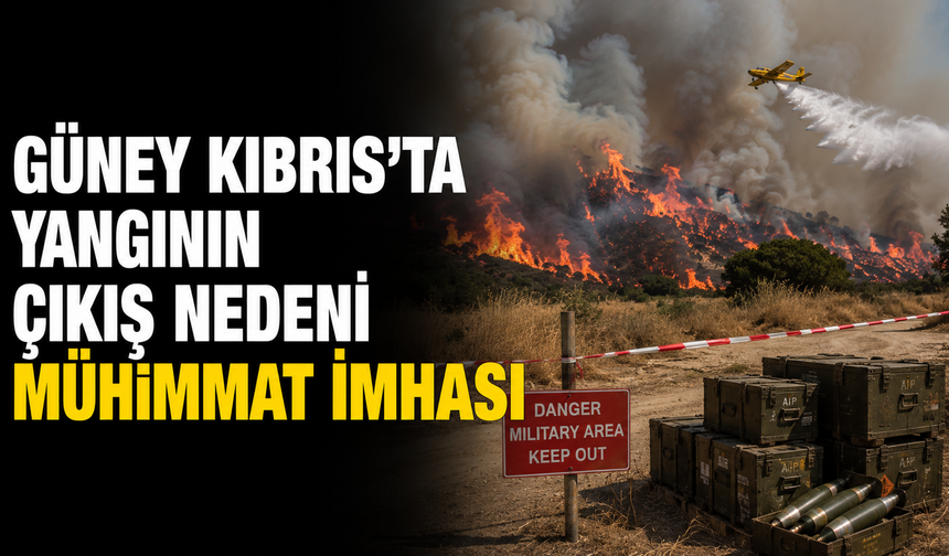 Güney Kıbrıs’ta yangının çıkış nedeni mühimmat imhası