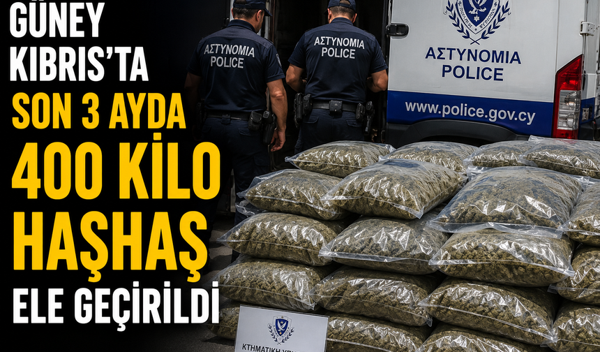 Güney Kıbrıs’ta son 3 ayda 400 kilo uyuşturucu ele geçirildi: 22 kişi gözaltına alındı